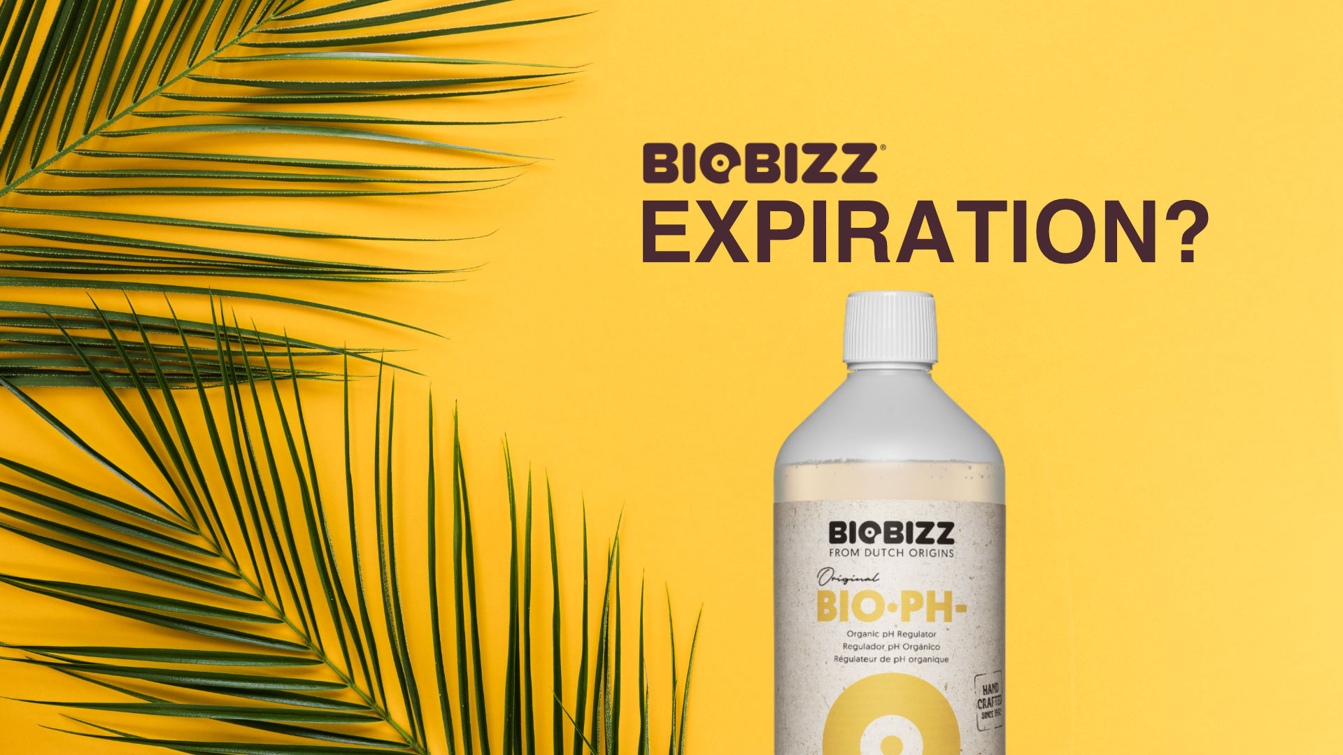 Biobizz Instructions - Production and Expiration Dates